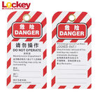 Universal Warning Scaffold Safety Tags Customized ABS Scaffolding Hasp Lockout Tag