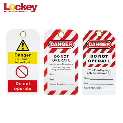 A segurança de advertência feita sob encomenda do andaime do PVC de Lockey etiqueta etiquetas impermeáveis do isolamento do fechamento